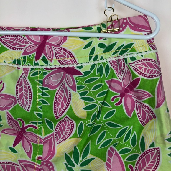 Lilly Pulitzer cotton 🦋 mini skirt pockets 6 - Picture 3 of 5